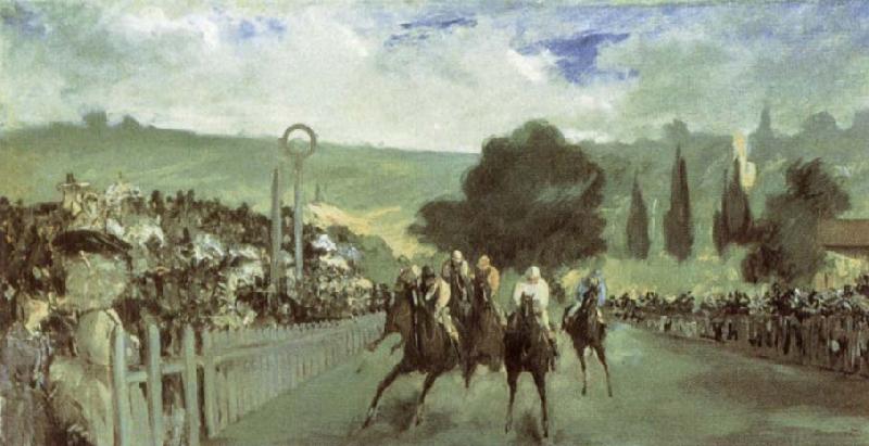Edouard Manet The Races at Longchamp China oil painting art